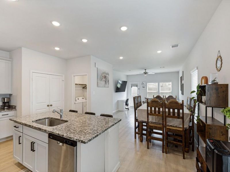 Furnished interior view inside a new home in , Conroe (Image 9).