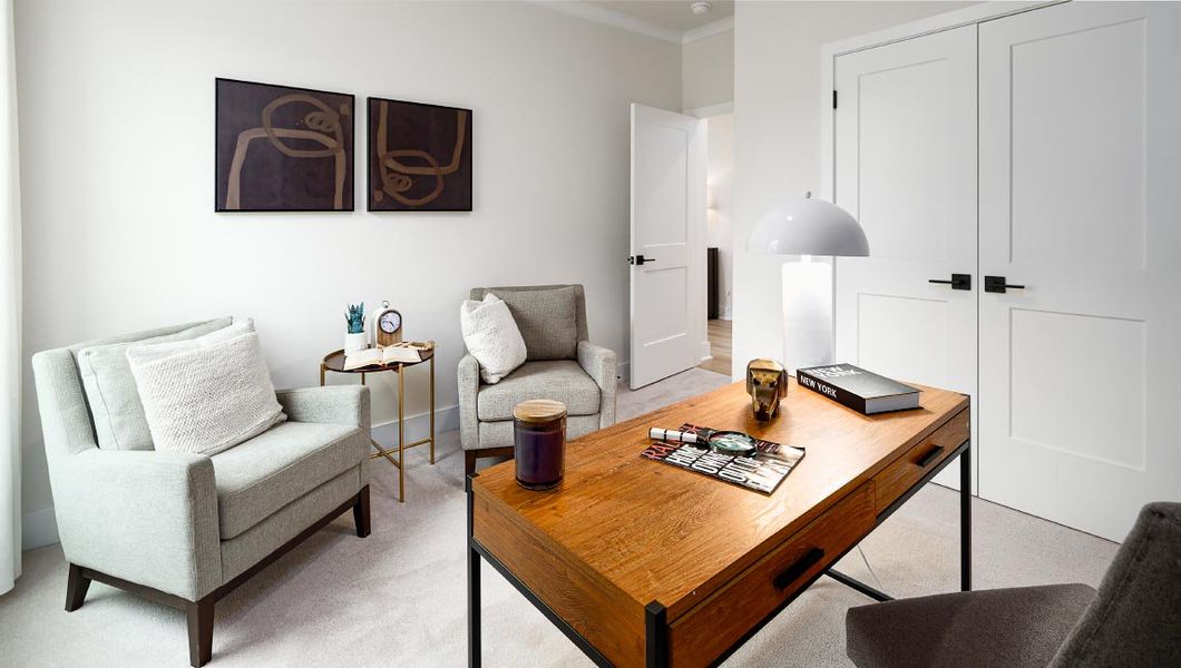 Furnished interior view inside a new home in Sanctuary at Southgate, Indian Trail (Image 35). Furnished interior view inside a new home in Sanctuary at Southgate, Indian Trail (Image 35).