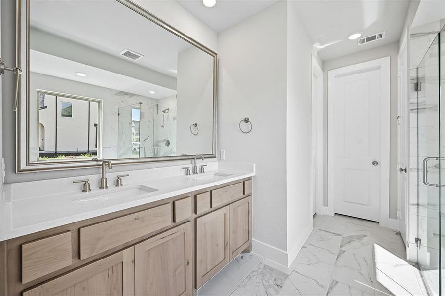 Furnished interior view inside a new home in Mosaic: 40ft. lots, Prosper (Image 13).