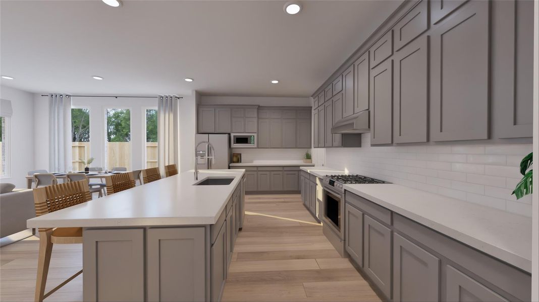 Furnished interior view inside a new home in Oakberry Trails, Waller (Image 6).