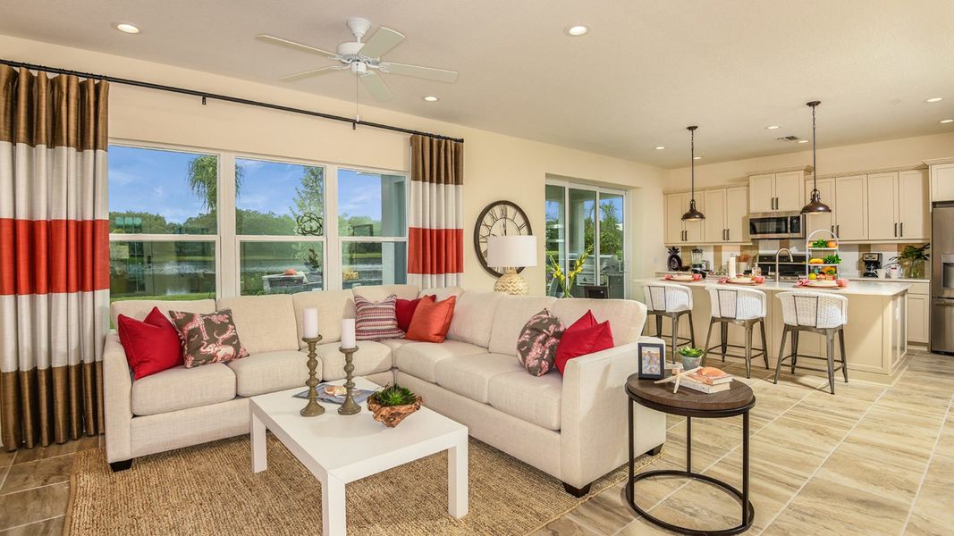Representative furnished interior of a home built from the Honor by Neal Communities in Grand Park, Sarasota (Image 12).