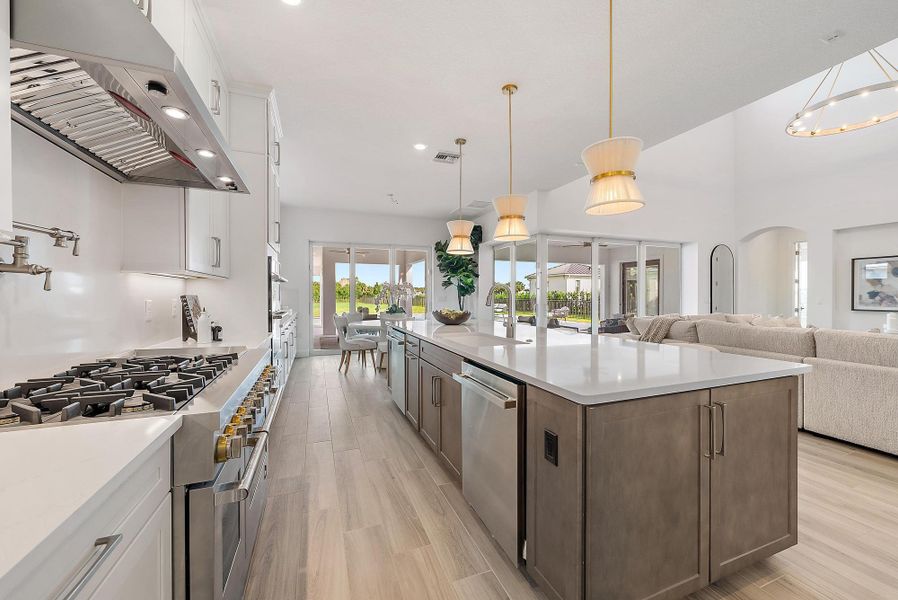 Furnished interior view inside a new home in , Jupiter (Image 63).