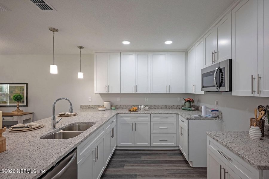 Furnished interior view inside a new home in , Jacksonville (Image 16). Furnished interior view inside a new home in , Jacksonville (Image 16).