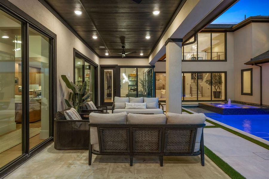 Exterior details and patio area of a home in , Prosper (Image 2). Exterior details and patio area of a home in , Prosper (Image 2).