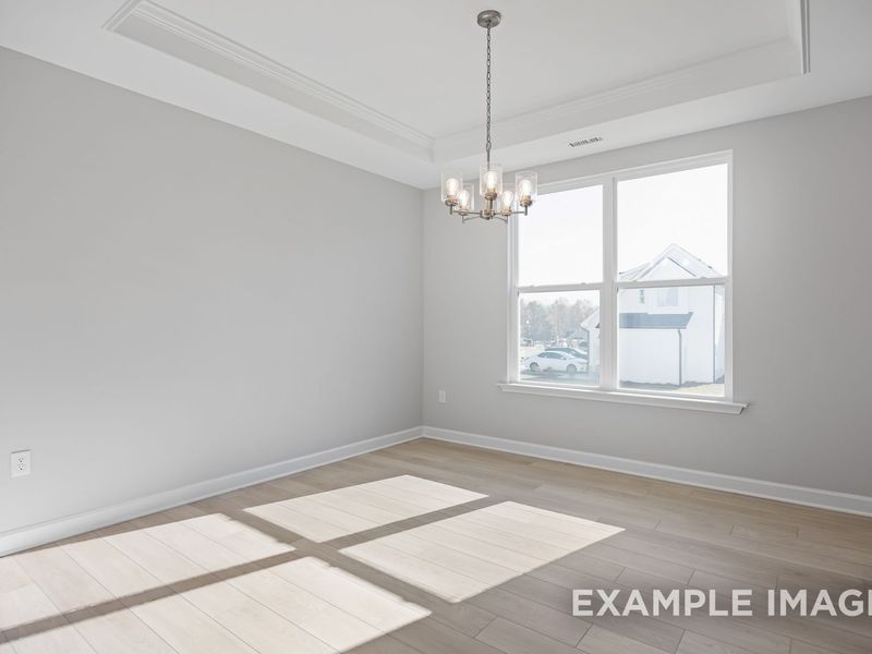 Representative unfurnished interior of a home built from the The Cypress II by Davidson Homes LLC in Tobacco Road, Angier (Image 19). Representative unfurnished interior of a home built from the The Cypress II by Davidson Homes LLC in Tobacco Road, Angier (Image 19).