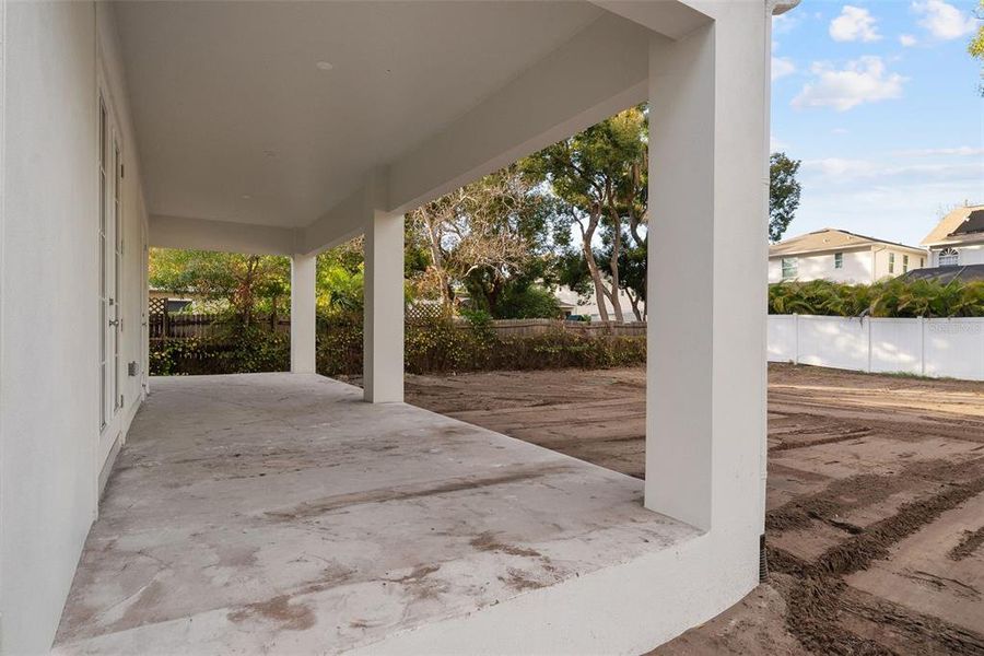 Exterior details and patio area of a home in , Tampa (Image 13).