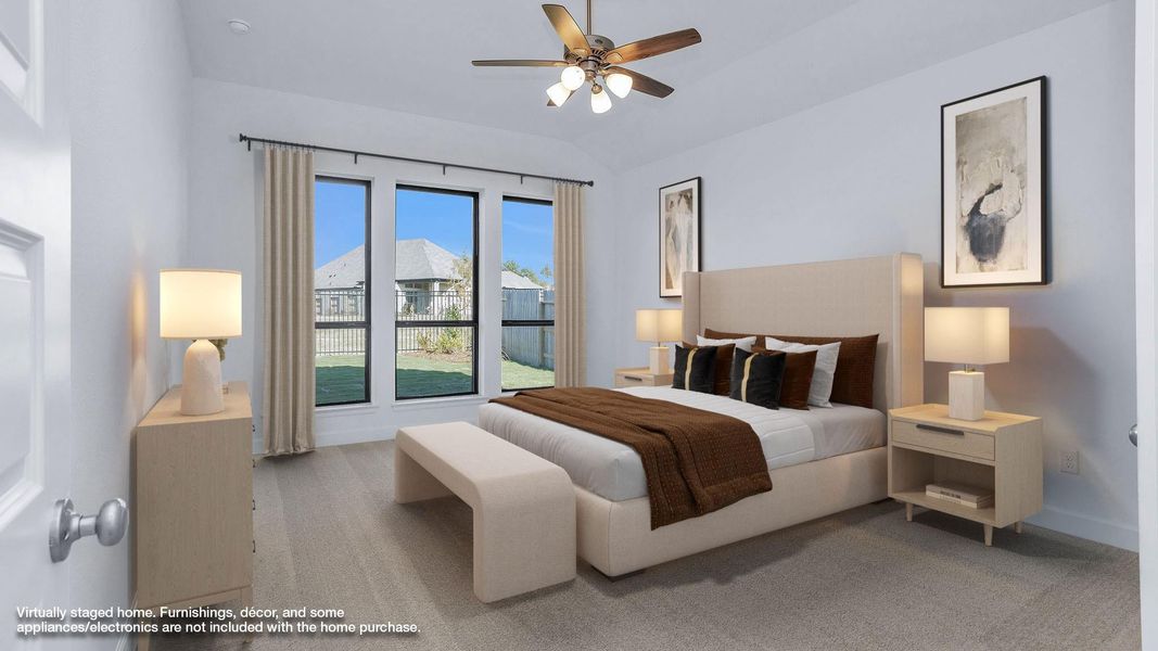 Furnished interior view inside a new home in Artavia 55' - Valencia, Conroe (Image 10).