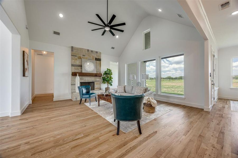 Furnished interior view inside a new home in Briar Branch Estates, Celeste (Image 28). Furnished interior view inside a new home in Briar Branch Estates, Celeste (Image 28).