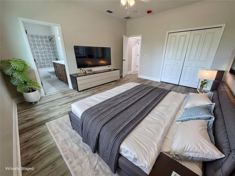 Virtually Staged Master Bedroom 2