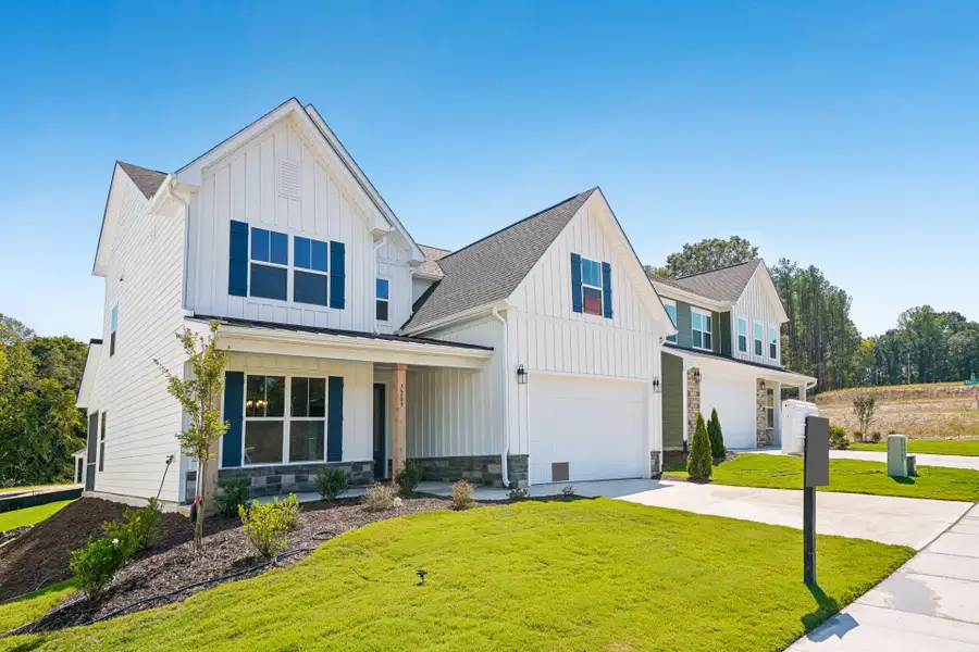 Representative exterior photo of a completed home built from the Fontana by Caruso Homes in Blue Run, Raleigh, NC (Image 24).