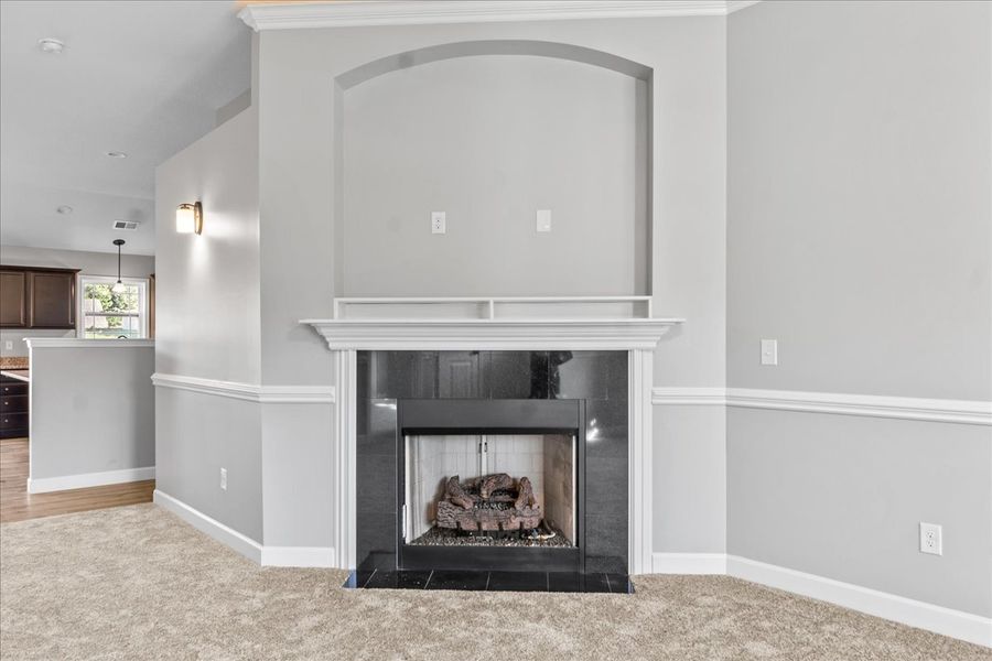 Representative furnished interior of a home built from the Whitney by Enchanted Homes in Lonesome Dove, San Antonio (Image 14).