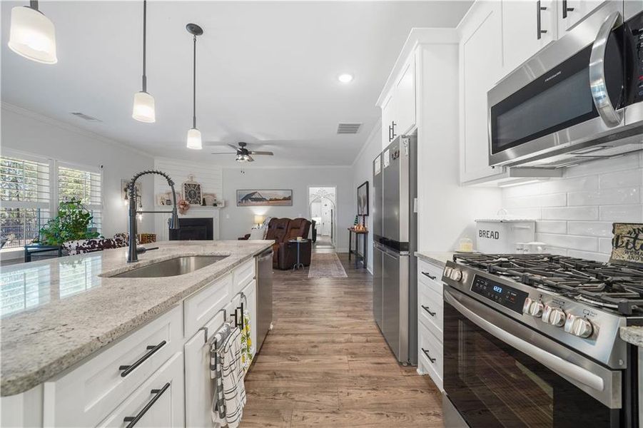 Furnished interior view inside a new home in , Dawsonville (Image 7). Furnished interior view inside a new home in , Dawsonville (Image 7).