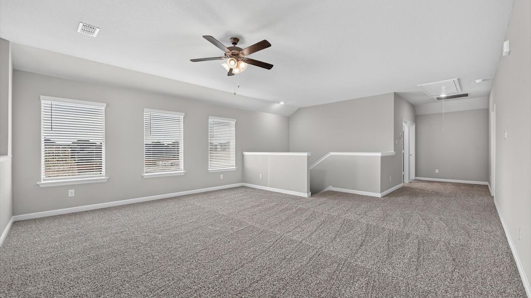 Representative unfurnished interior of a home built from the Juniper by D.R. Horton in Morningstar, Aledo (Image 29). Representative unfurnished interior of a home built from the Juniper by D.R. Horton in Morningstar, Aledo (Image 29).