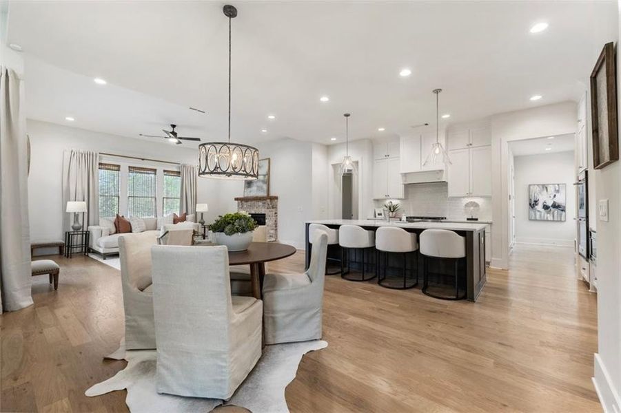 Furnished interior view inside a new home in , Buford (Image 36).