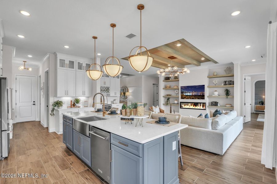 Furnished interior view inside a new home in , Flagler Beach (Image 15).