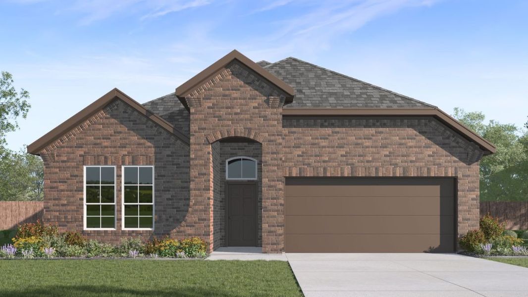 Representative exterior photo of a completed home built from the Avery by D.R. Horton in The Landing at Hidden Lakes, McKinney, TX (Image 2). Representative exterior photo of a completed home built from the Avery by D.R. Horton in The Landing at Hidden Lakes, McKinney, TX (Image 2).