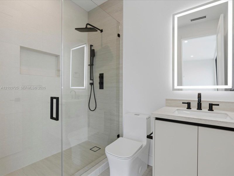 Furnished interior view inside a new home in , Miami (Image 35).
