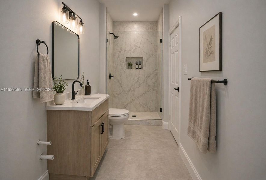 Image digitally enhanced and virtually altered; actual property condition may differ.