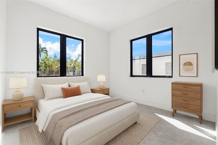 Furnished interior view inside a new home in , Coral Gables (Image 9).