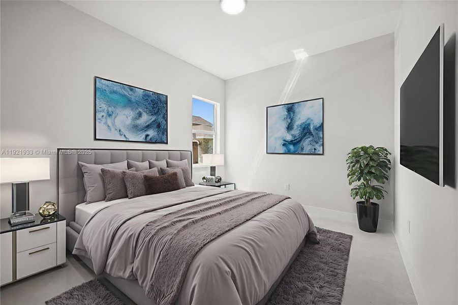 Bedroom featuring baseboards Bedroom featuring baseboards