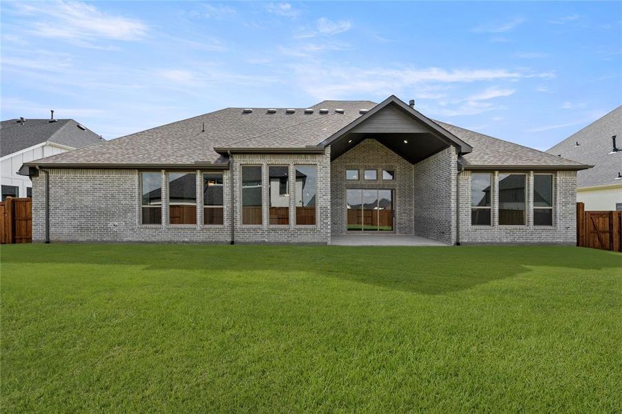 Front exterior of a new home in Legacy Gardens - 86', Prosper, TX, highlighting curb appeal (Image 19). Front exterior of a new home in Legacy Gardens - 86', Prosper, TX, highlighting curb appeal (Image 19).