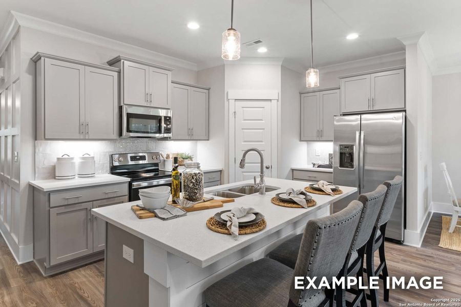 Furnished interior view inside a new home in Hickory Ridge, Elmendorf (Image 25).