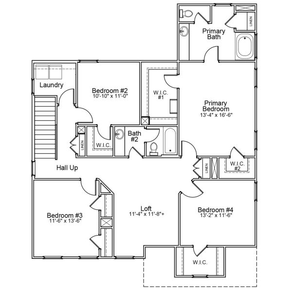 2D floor plan layout for the Roanoke - Vanguard Collection by Mungo Homes in Sweetbrier, Durham, NC (Image 3). 2D floor plan layout for the Roanoke - Vanguard Collection by Mungo Homes in Sweetbrier, Durham, NC (Image 3).