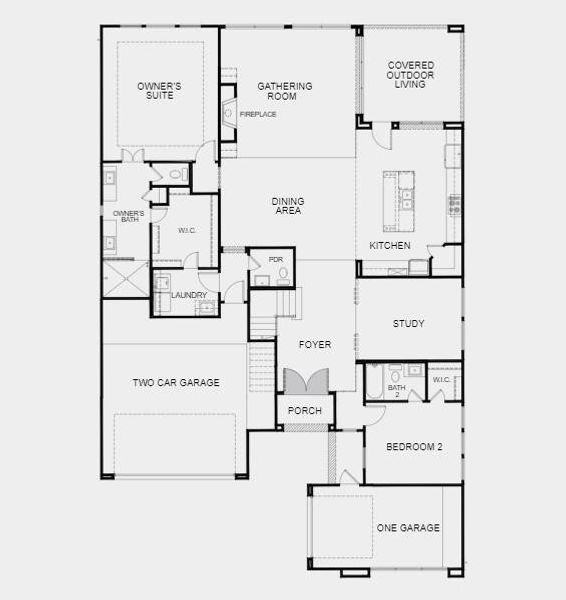 Structural options added include: Double entry door and media room.