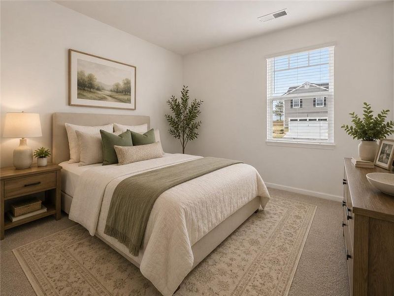 Furnished interior view inside a new home in Preserve at Dove Creek, Statham (Image 11).