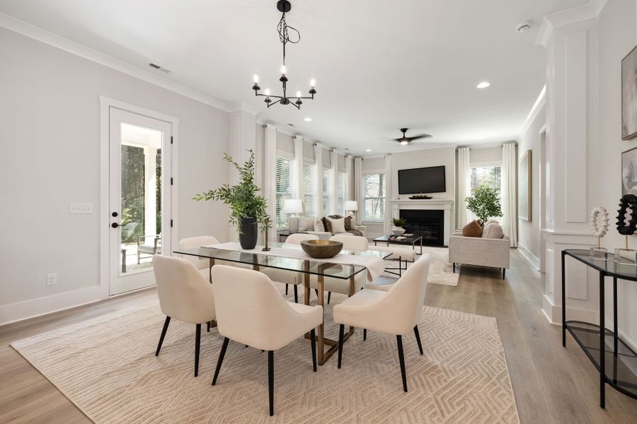 Representative furnished interior of a home built from the Kemp by True Homes in Stonebridge Fairways, Monroe (Image 8). Representative furnished interior of a home built from the Kemp by True Homes in Stonebridge Fairways, Monroe (Image 8).