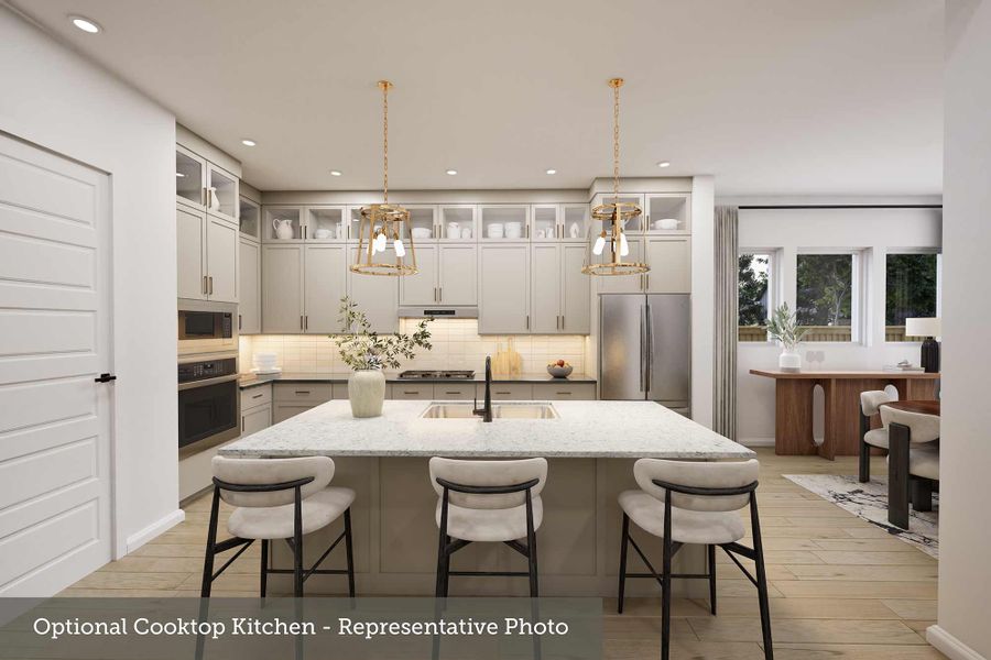 Furnished interior view inside a new home in Crighton Cove - Enclave Collection, Conroe (Image 5).