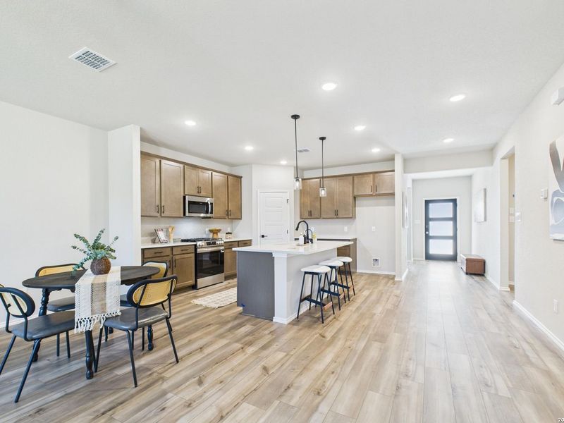 Furnished interior view inside a new home in Bricewood, San Antonio (Image 17).