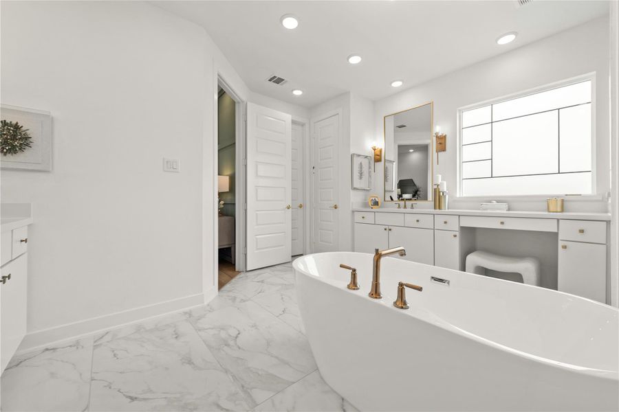 Furnished interior view inside a new home in The Trails, New Caney (Image 13). Furnished interior view inside a new home in The Trails, New Caney (Image 13).