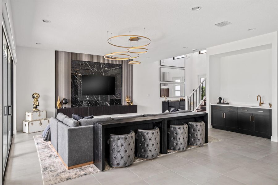 Furnished interior view inside a new home in , Boca Raton (Image 13). Furnished interior view inside a new home in , Boca Raton (Image 13).