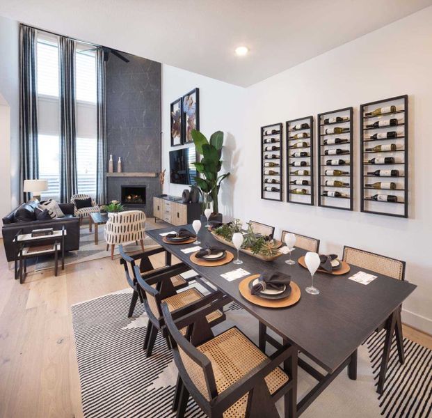 Representative furnished interior of a home built from the Chester Plan by Highland Homes in Bridgeland Central: The Cottages, Cypress (Image 18).