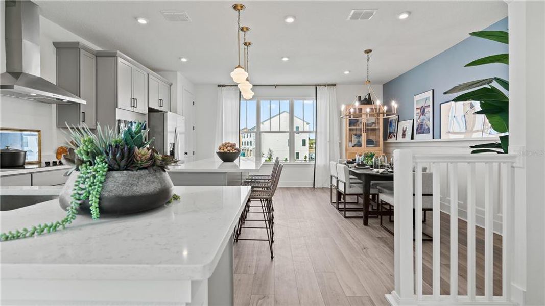 Furnished interior view inside a new home in Parkview at Hamlin, Winter Garden (Image 40).