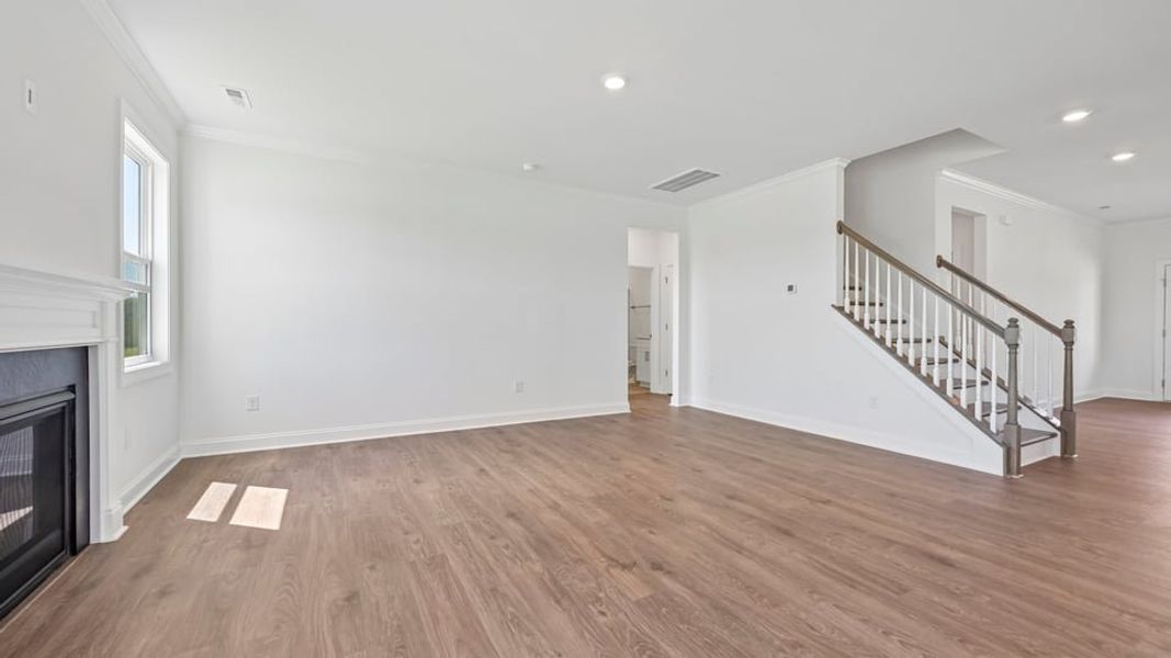 Representative unfurnished interior of a home built from the Olivia by D.R. Horton in The Manors at Haywood Glen, Knightdale (Image 11).
