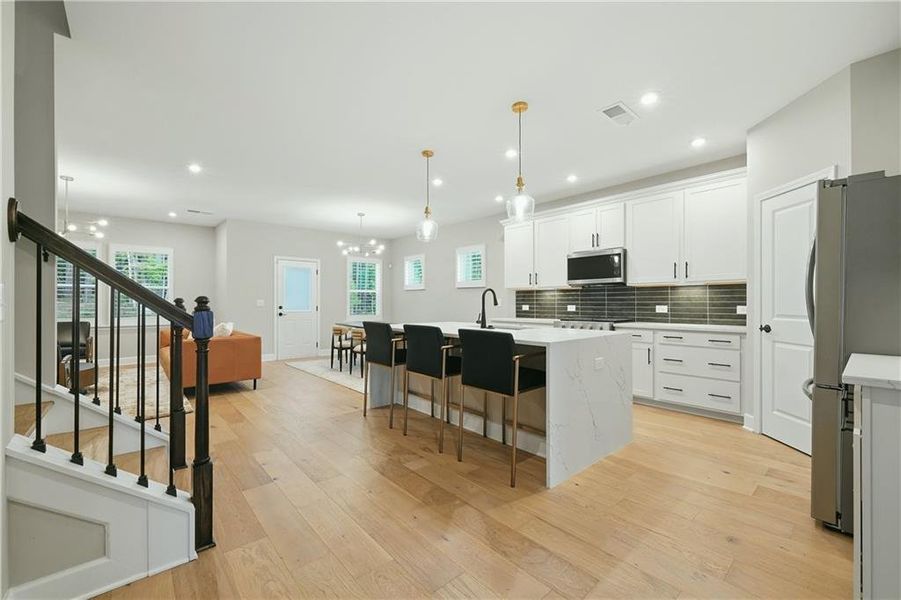 Furnished interior view inside a new home in , Atlanta (Image 17).