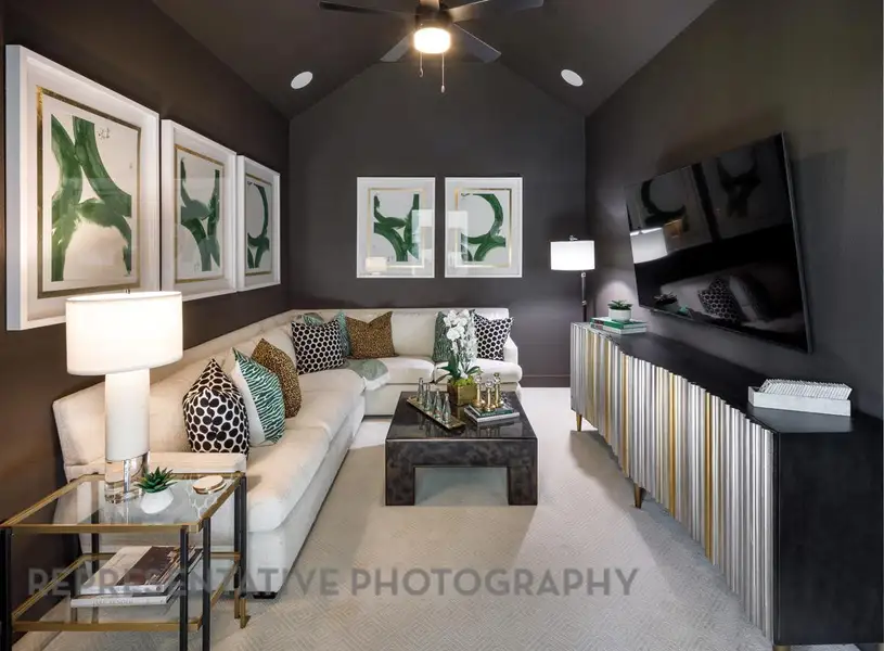 Furnished interior view inside a new home in Parkside On The River: 70ft. lots, Georgetown (Image 5). Furnished interior view inside a new home in Parkside On The River: 70ft. lots, Georgetown (Image 5).