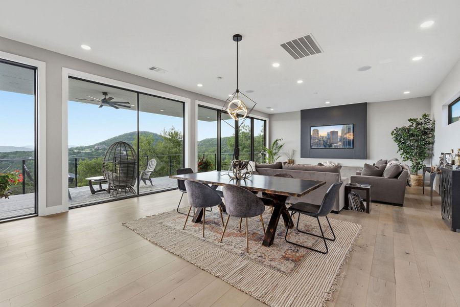 Furnished interior view inside a new home in , Volente (Image 11).