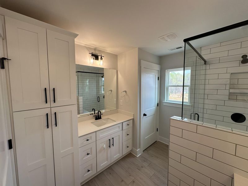 Furnished interior view inside a new home in Blythe Mill Townhomes, Waxhaw (Image 9).