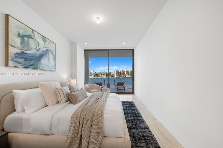 Furnished interior view inside a new home in , Miami (Image 37).