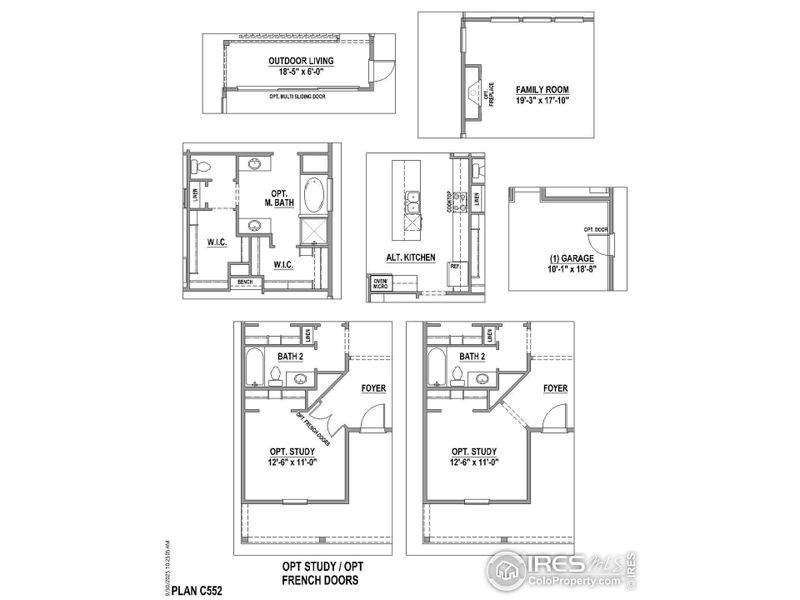 2D floor plan layout of this home in RainDance National 60/70, Windsor, CO (Image 4).