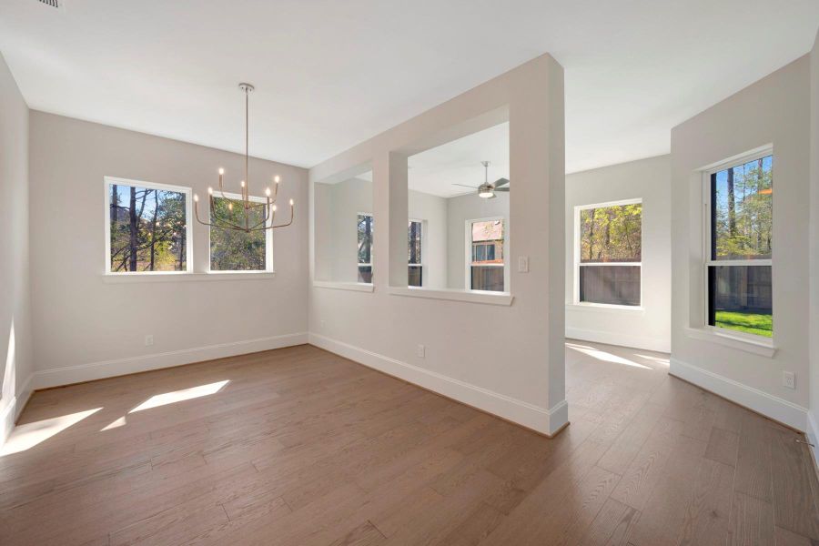 Spacious, unfurnished interior of a new home in The Woodlands Hills - Premier Collection, Willis (Image 28).