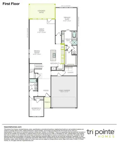 2D floor plan layout of this home in Mason Woods, Cypress, TX (Image 3).