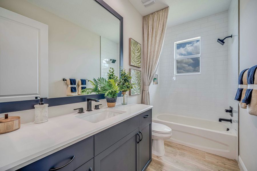 2D floor plan layout for the Willow Signature by GHO Homes in Belterra, Port St. Lucie, FL (Image 25).