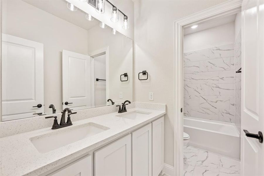 Furnished interior view inside a new home in Ridge Ranch, Mesquite (Image 6).