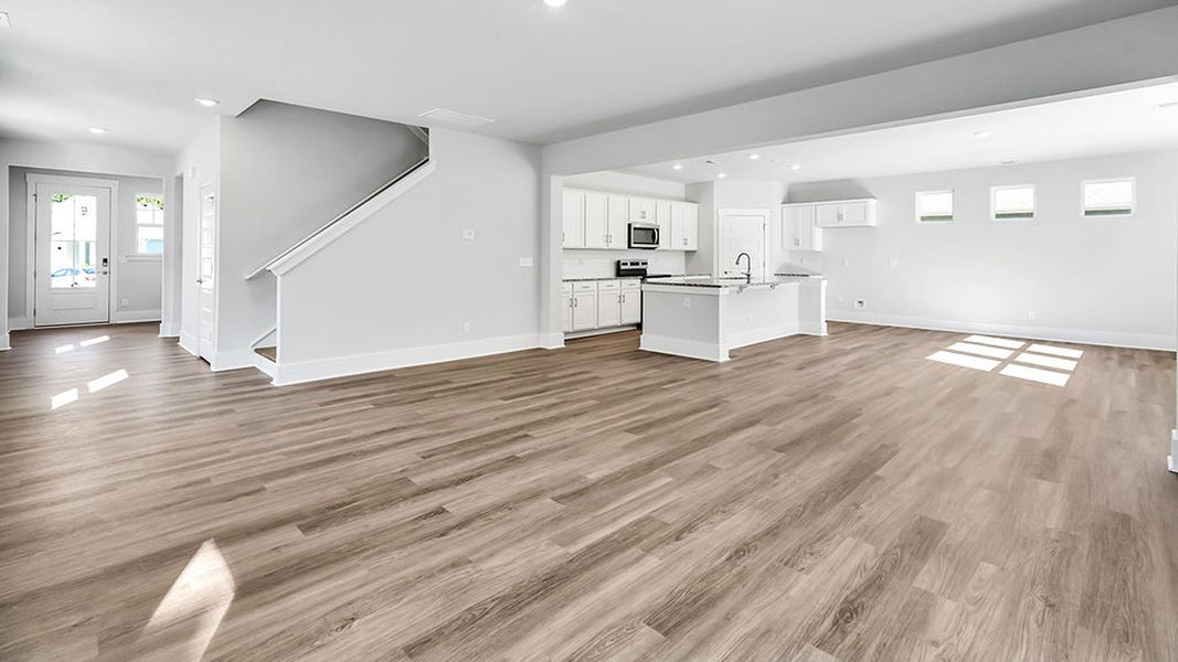 Spacious, unfurnished interior of a new home in The Haven at Indigo Preserve, Leland (Image 16).