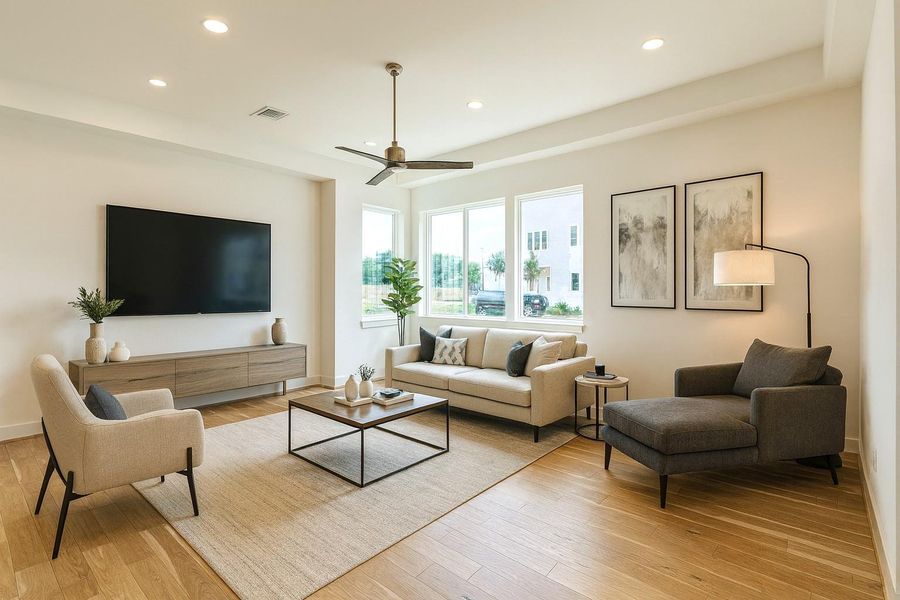 Gigantic 21x22 Living Room! (picture was virtually staged)