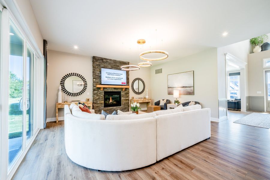 Representative furnished interior of a home built from the Beckett by Fischer Homes in Veranda Manor, Canton (Image 14).